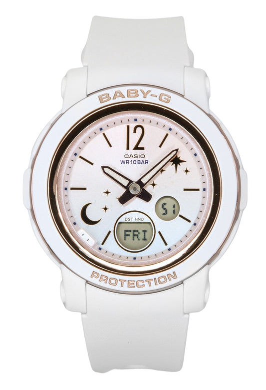Casio Baby-G Moon And Star Series Analog Digital White Dial Quartz BGA-290DS-7A 100M Women's Watch