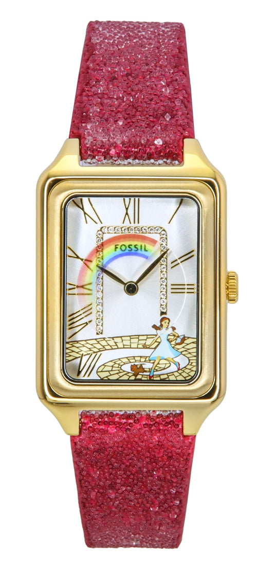 Fossil The Wizard Of Oz Limited Edition Fabric Strap Silver Dial Quartz LE1200 Women's Watch