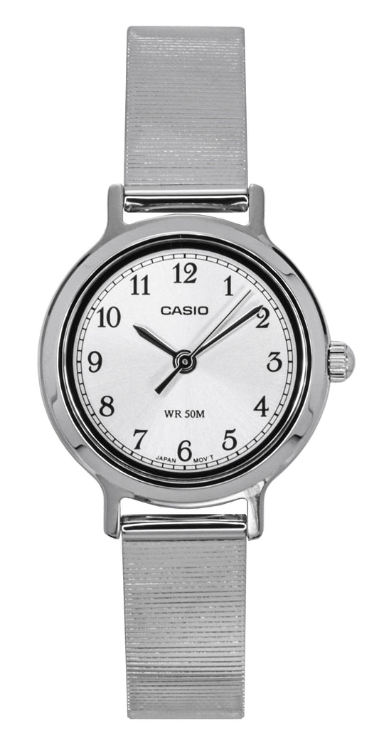 Casio Standard Analog Stainless Steel Silver Dial Quartz LTP-B170D-7BV Women's Watch
