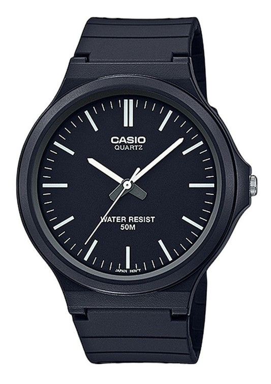 Casio Youth Analog Resin Strap Black Dial Quartz MW-240-1EV Men's Watch