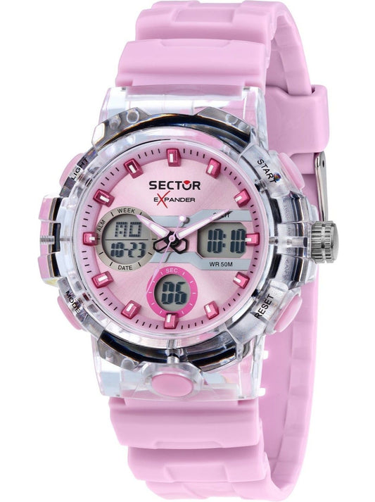 Sector Ex-46 Silicone Strap Purple Dial Quartz R3251242501 Women's Watch