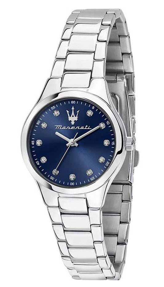 Maserati Attrazione Stainless Steel Blue Sunray Dial Quartz R8853151506 Women's Watch