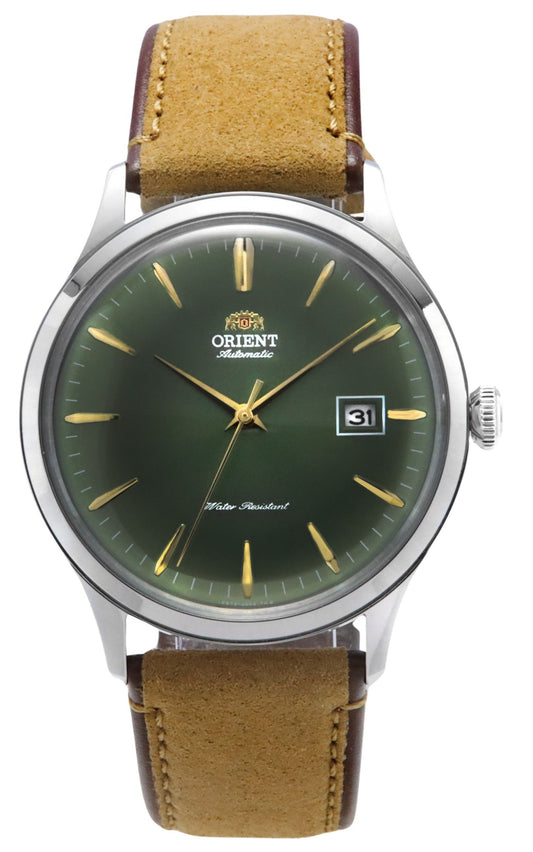 Orient Bambino Version 4 Leather Strap Green Dial Automatic RA-AC0P01E10B RA-AC0P01E30B Men's Watch