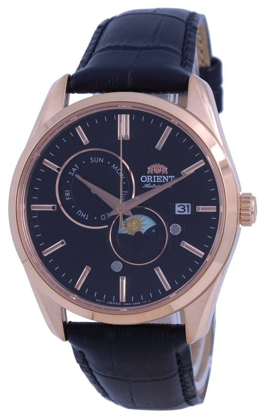 Orient Classic Sun & Moon Gen Black Dial Automatic RA-AK0309B10B RA-AK0309B30B Men's Watch