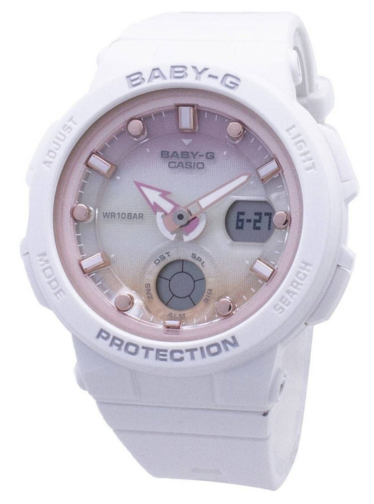 Refurbished Casio Baby-G Analog Digital White Dial Quartz BGA-250-7A2 100M Women's Watch