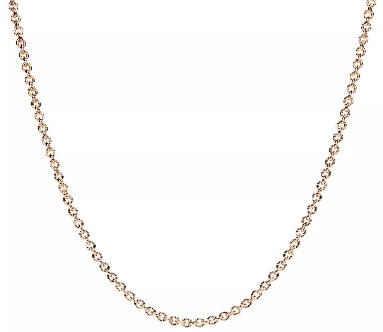 Tiffany 18K Rose Gold Chain 25508335 For Women