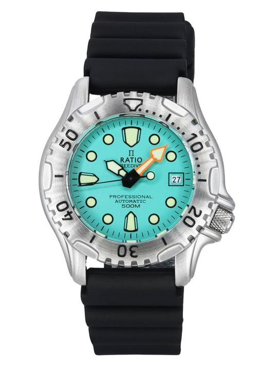 Ratio FreeDiver Professional 500M Sapphire Ice Blue Dial Automatic 32GS202A-IBLU Men's Watch