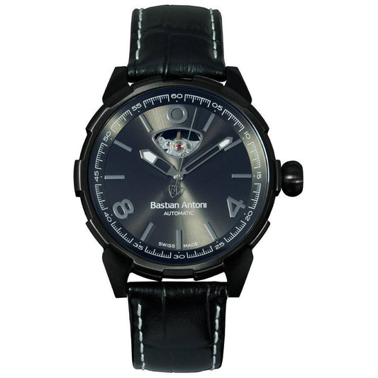 Bastian Antoni Turbulent BA01 Black Hour Anthracite Dial Automatic Men's Watch - 8719326505879