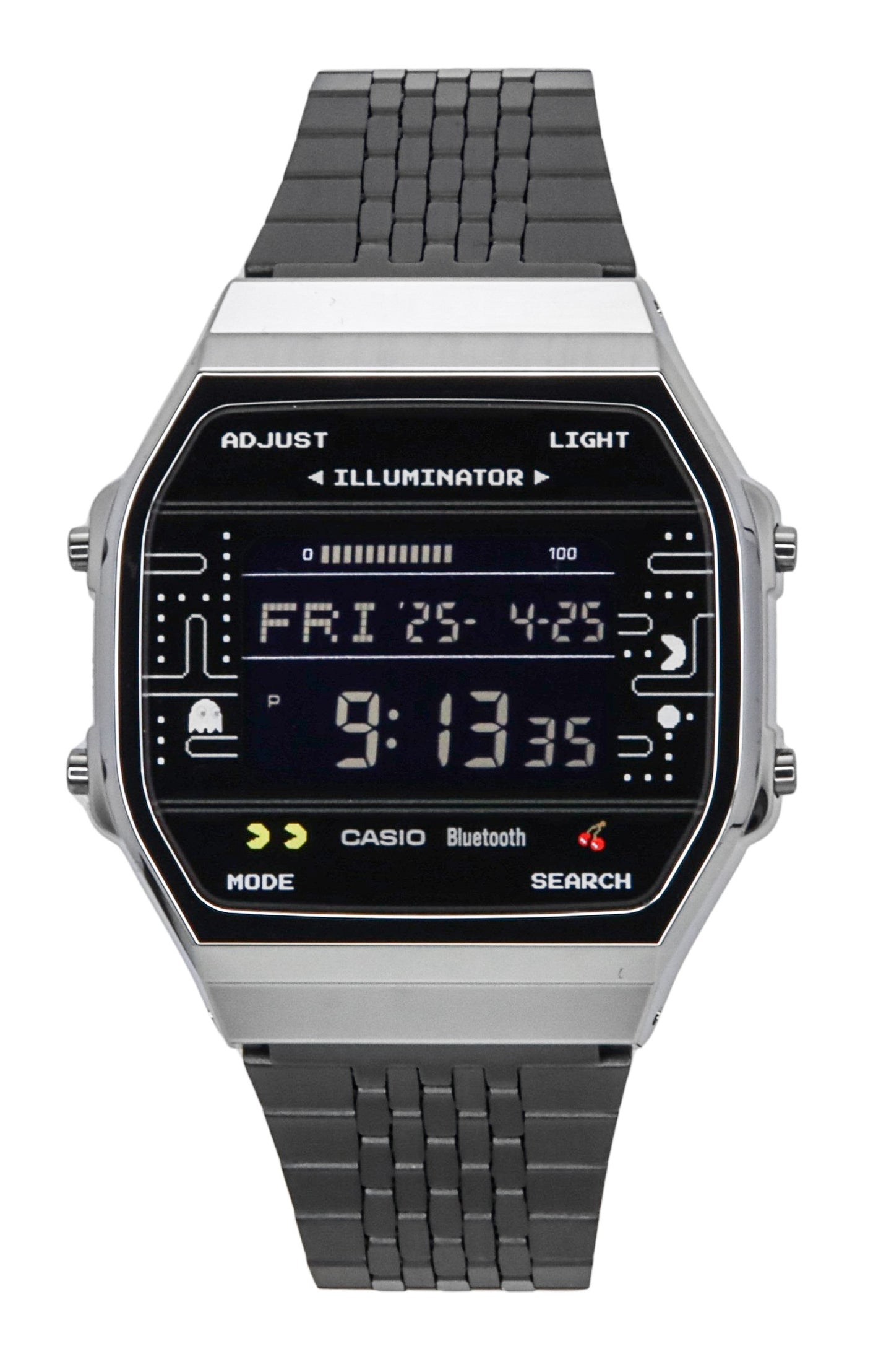 Casio Vintage Digital PAC-MAN Collaboration Smartphone Link Quartz ABL-100WEPC-1B Unisex Watch