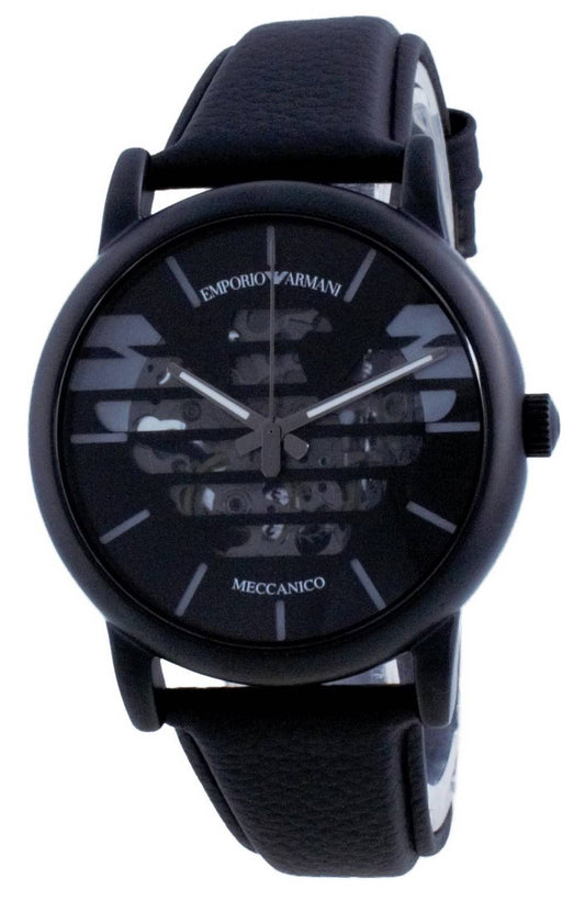 Emporio Armani Luigi Skeleton Leather Automatic AR60032 Men's Watch