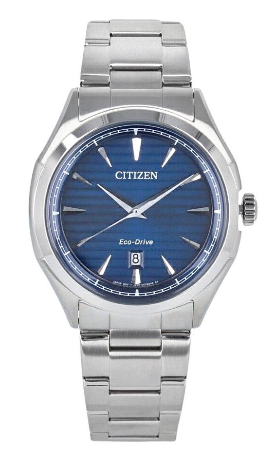 Citizen Core Collection Stainless Steel Blue Dial Eco-Drive AW1750-85L 100M Men's Watch