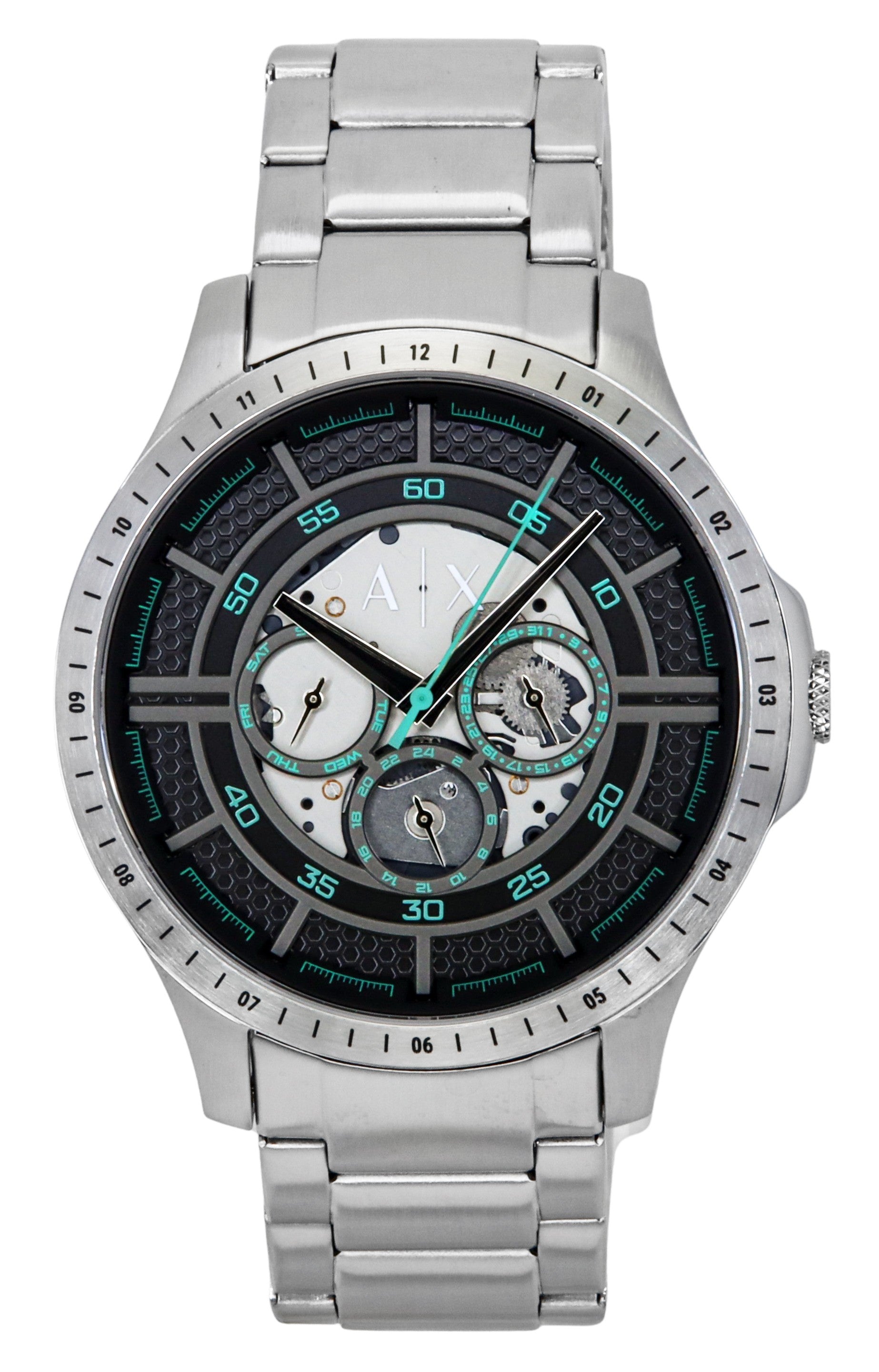 Armani Exchange Stainless Steel Multifunction Black Dial Quartz AX2459 Men's Watch