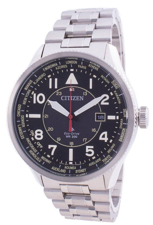 Citizen Promaster Nighthawk World Time Eco-Drive BX1010-53E 200M Men's Watch