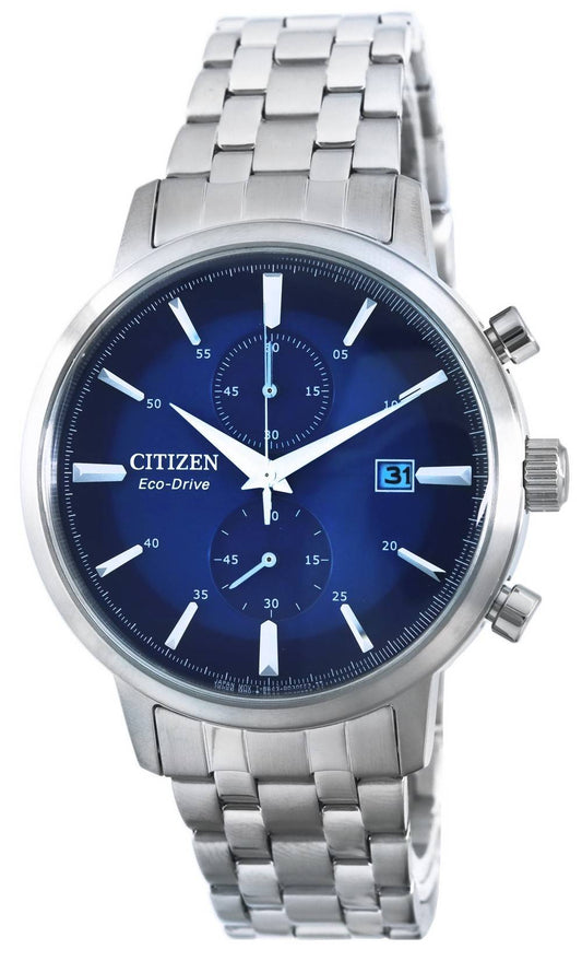 Citizen Classic Blue Dial Stainless Steel Eco-Drive CA7060-88L Men's Watch