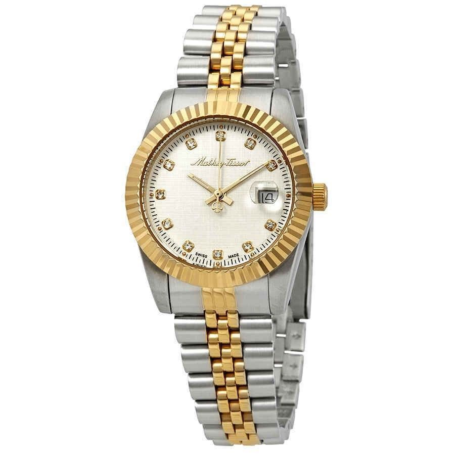 Mathey-Tissot Mathy III Two Tone Stainless Steel Silver Dial Quartz D810BI Women's Watch