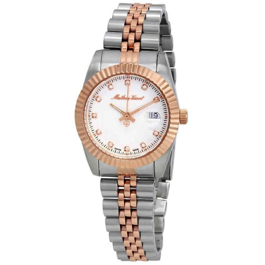 Mathey-Tissot Mathy III Two Tone Stainless Steel White Dial Quartz D810RA Women's Watch