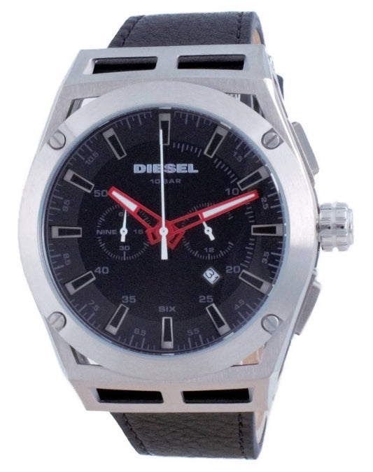 Diesel Timeframe Chronograph Leather Quartz DZ4543 100M Men's Watch