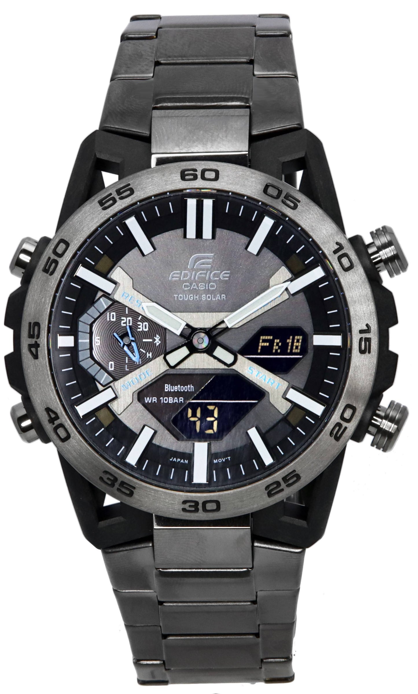 Casio Edifice Sospensione Analog Digital Solar ECB-2000DC-1A ECB2000DC-1 100m Men's Watch