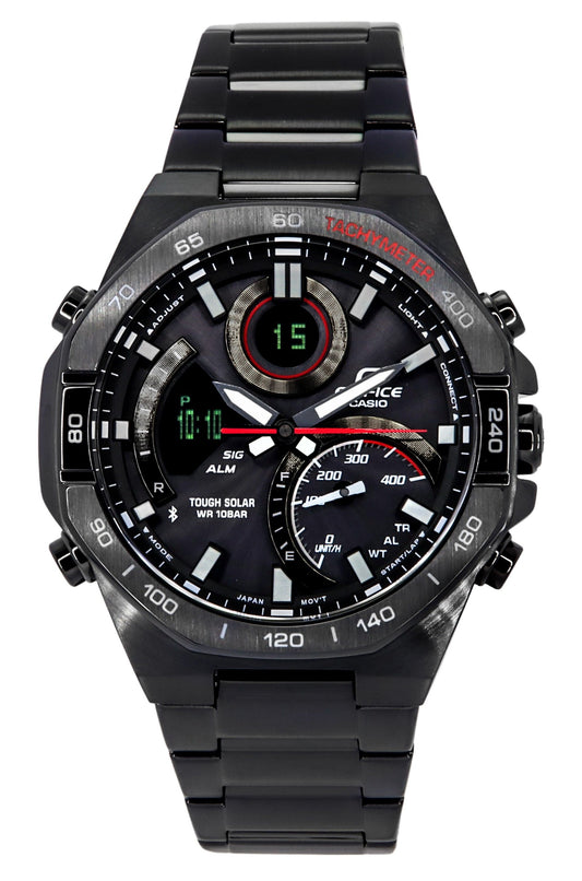 Casio Edifice Analog Digital Mobile Link Black Dial Tough Solar ECB-950DC-1A 100M Men's Watch