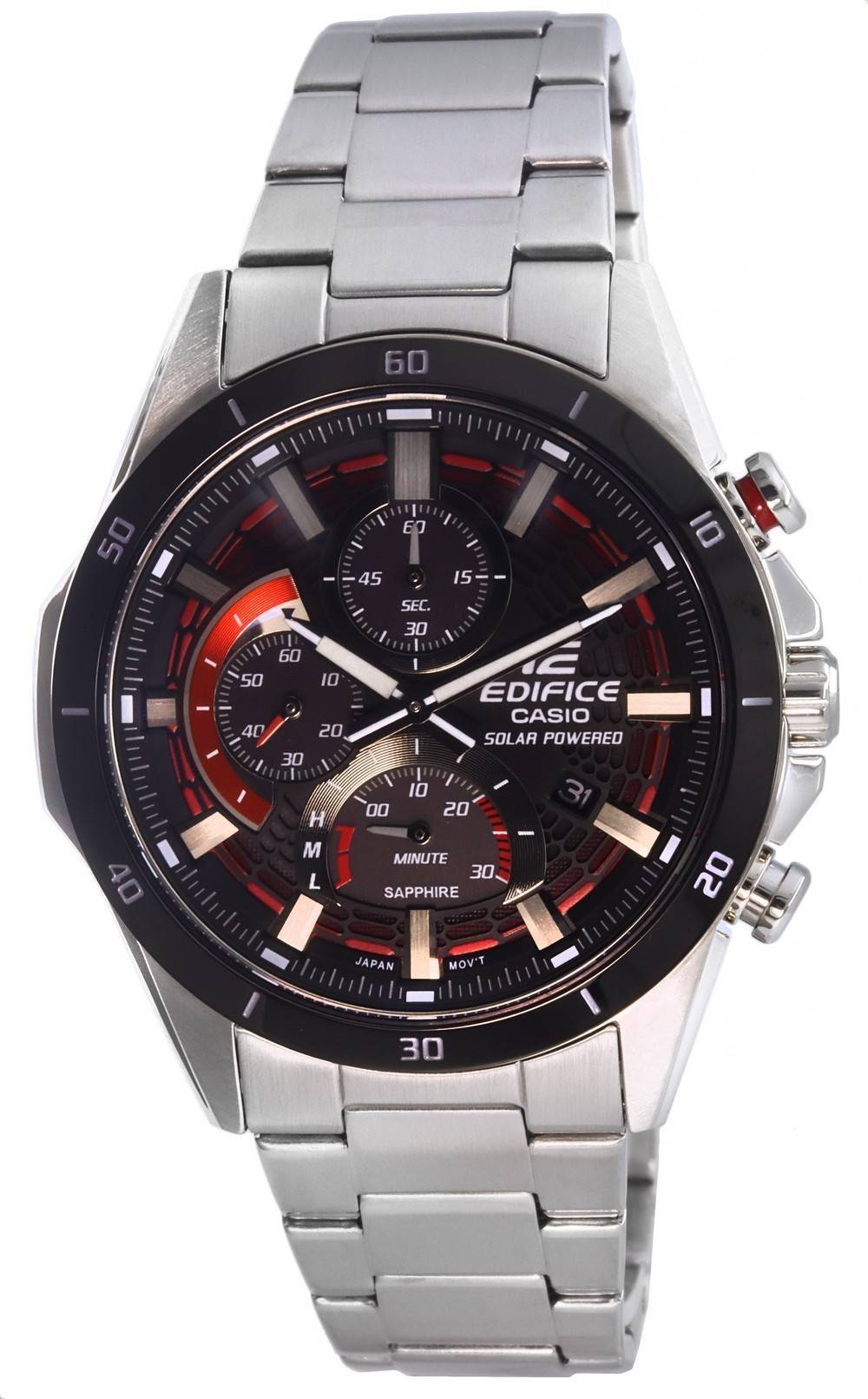 Casio Edifice Chronograph Analog Solar Powered EFS-S610DB-1AV EFSS610DB-1 100M Men's Watch