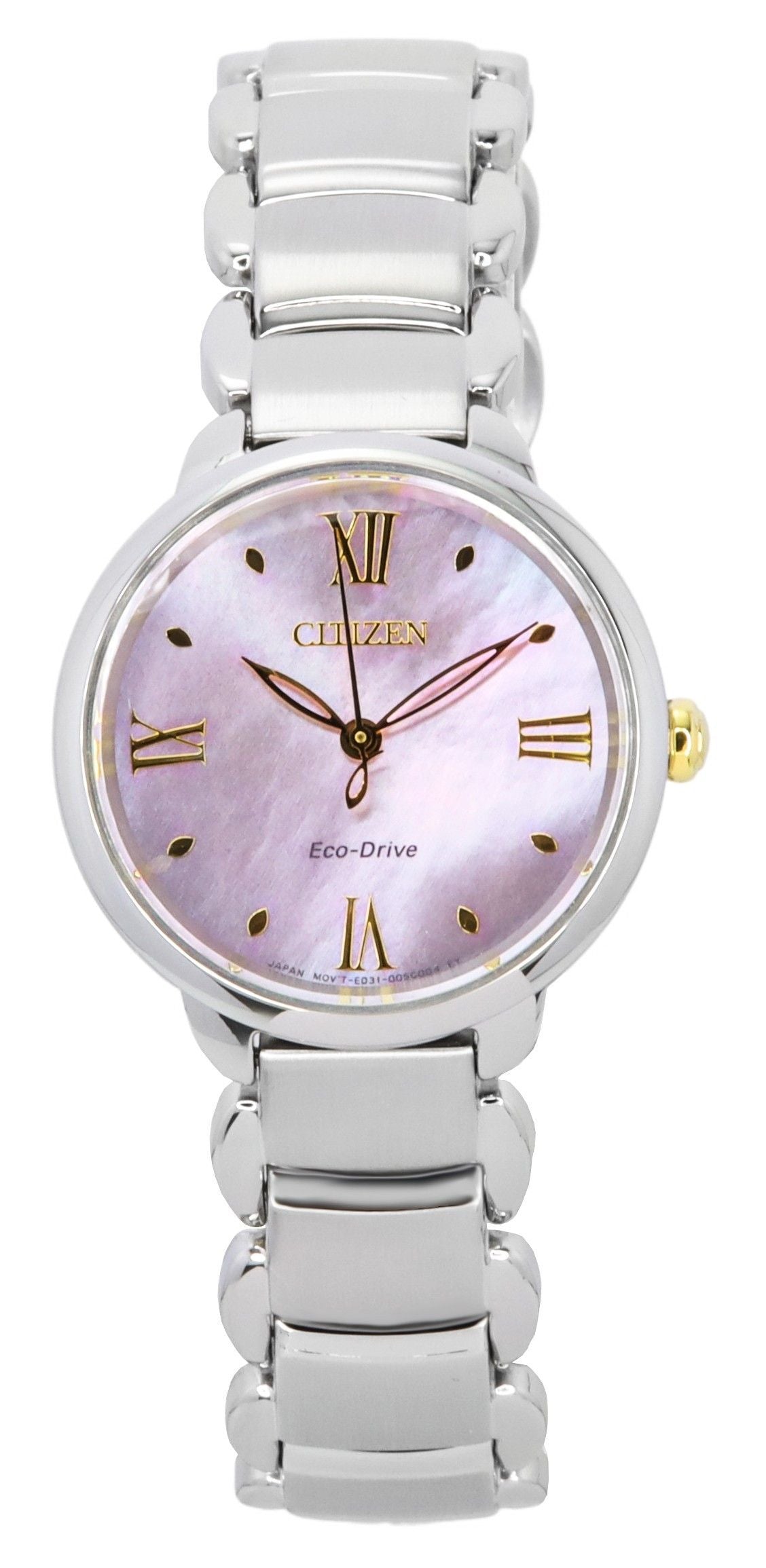 Citizen L Series Eco-Drive Stainless Steel Mother of Pearl Dial EM0927-87Y Women's Watch