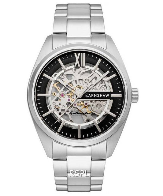 Thomas Earnshaw Smeaton Limited Edition Black Skeleton Dial Automatic ES-8208-11 Men's Watch