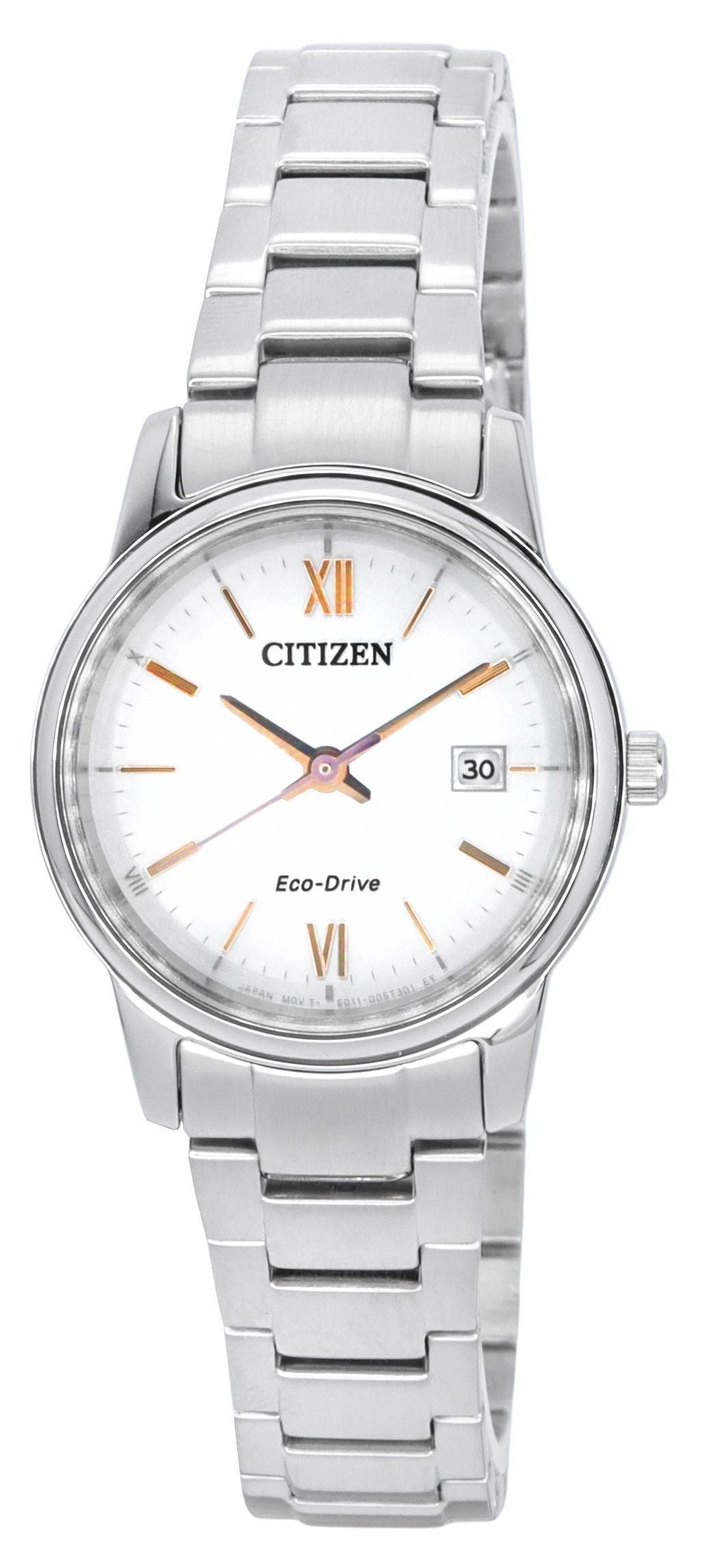 Citizen Stainless Steel Silver Dial Eco-Drive EW2318-73A Women's Watch