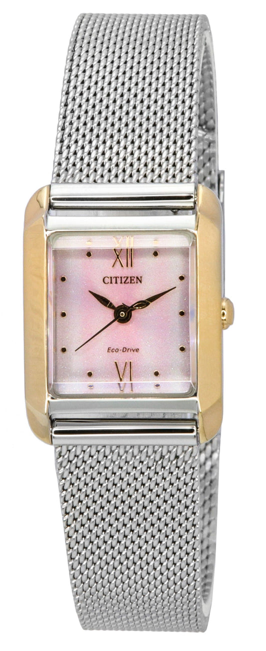 Citizen Elegance Mother Of Pearl Dial Eco-Drive EW5596-66X Women's Watch With Extra Strap