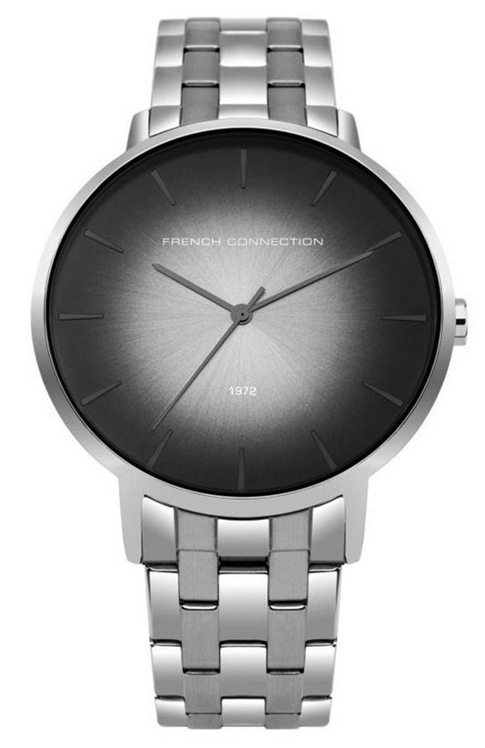 French Connection Black Dial Stainless Steel Quartz FC1306BM Men's Watch