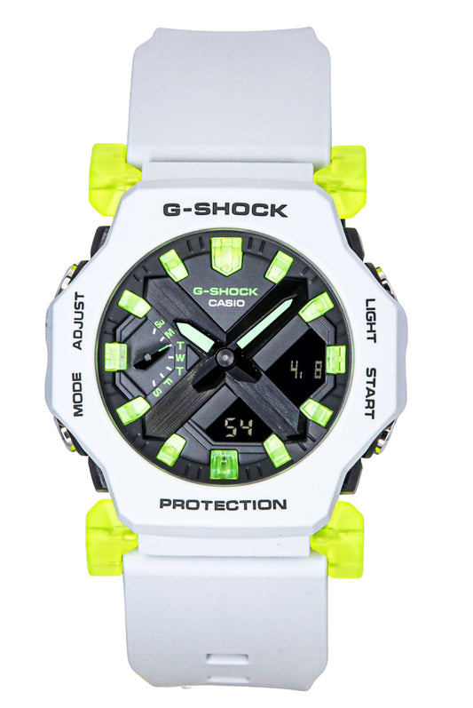 Casio G-Shock Analog Digital Resin Strap Grey Dial Quartz GA-2300MW-8A 200M Men's Watch