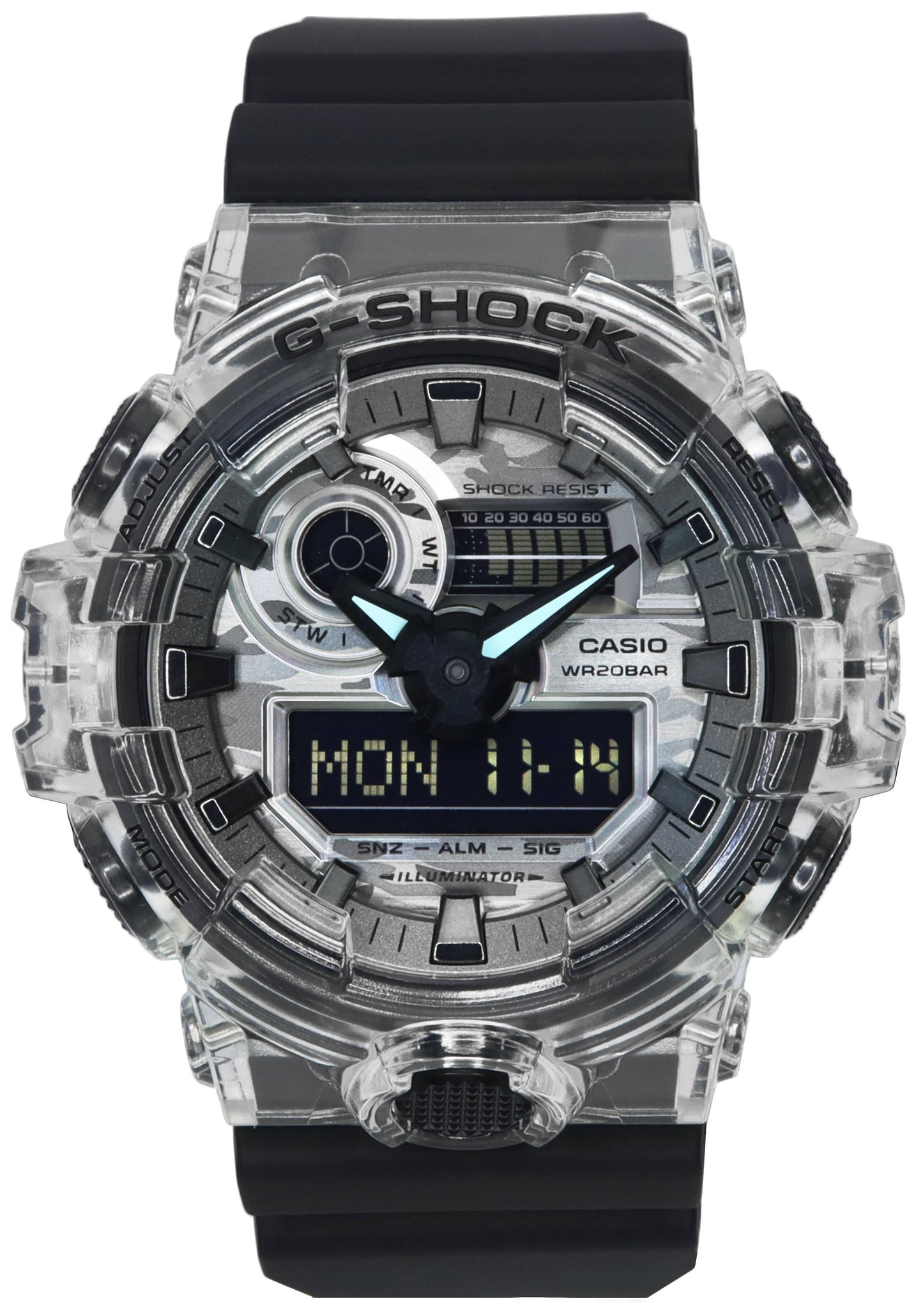 Casio G-Shock Analog Digital Camouflage Dial Quartz GA-700SKC-1A GA700SKC-1 200M Men's Watch