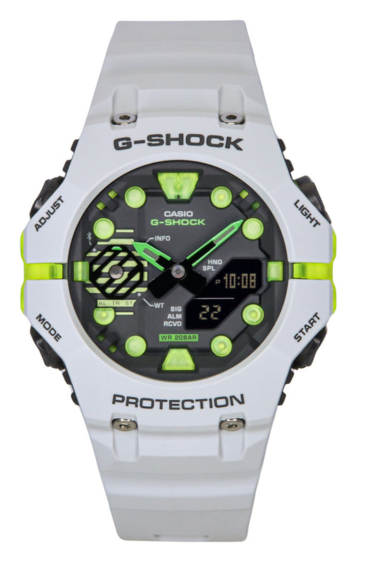 Casio G-Shock Analog Digital Smartphone Link Resin Strap Grey Dial Quartz GA-B001MW-8A 200M Men's Watch
