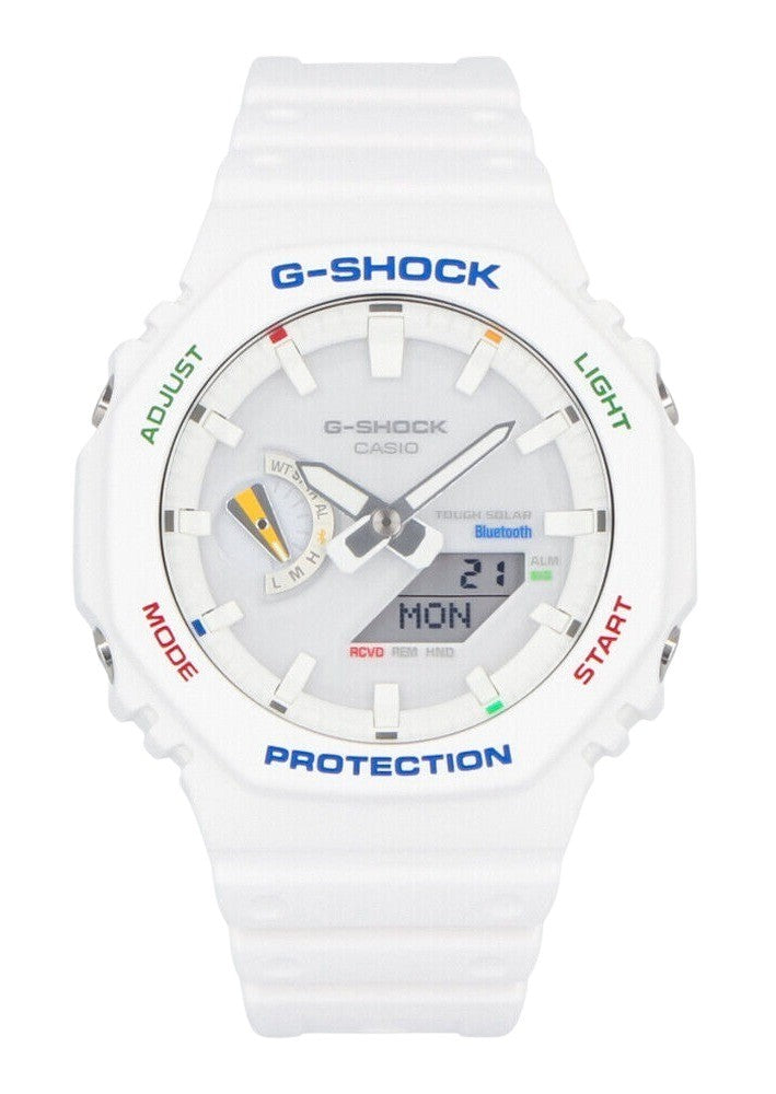 Casio G-Shock Analog Digital Resin Strap White Dial Tough Solar GA-B2100FC-7A 200M Men's Watch