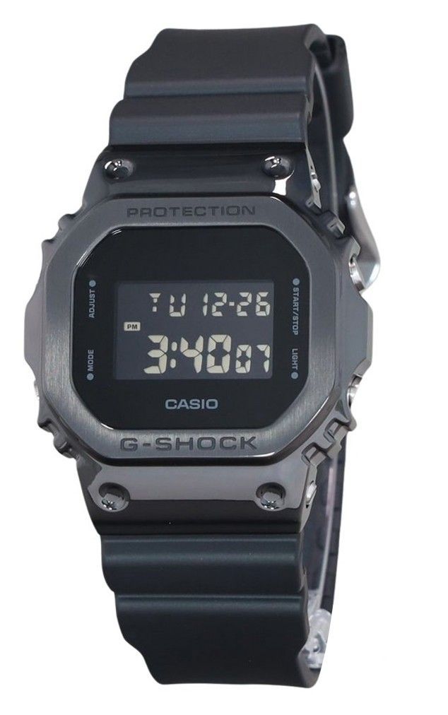 Casio G-Shock Digital Metal Bezel Resin Strap Quartz GM-5600UB-1 200M Men's Watch