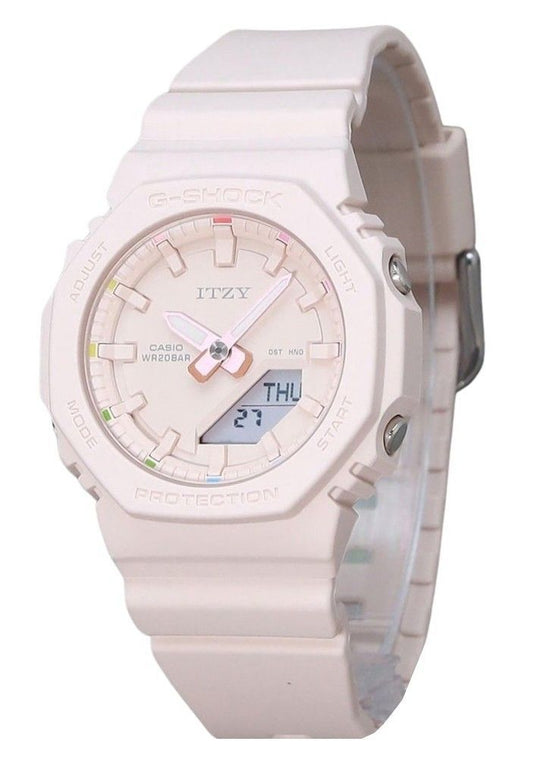 Casio G-Shock Analog Digital ITZY Collaboration Light Pink Dial Quartz GMA-P2100IT-4A 200M Women's Watch