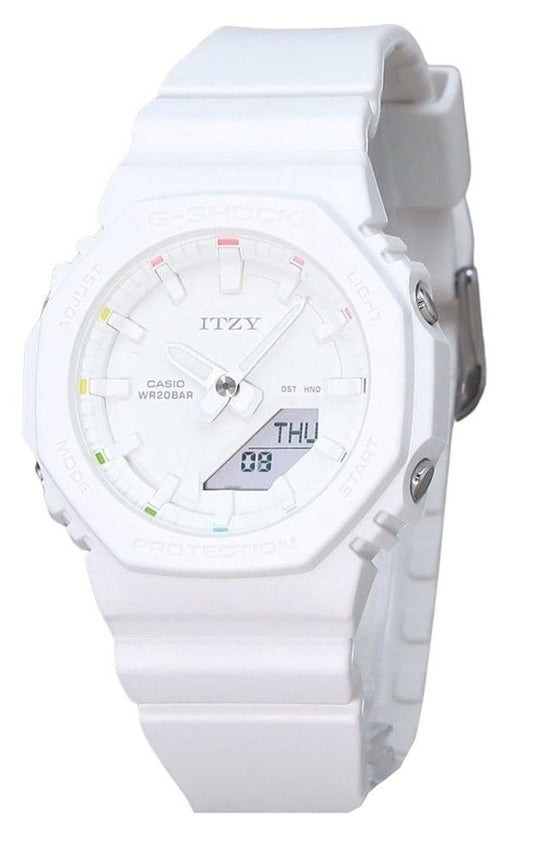 Casio G-Shock Analog Digital ITZY Collaboration White Dial Quartz GMA-P2100IT-7A 200M Women's Watch