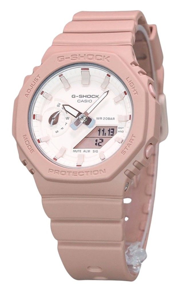 Casio G-Shock Nature's Colour Series Analog Digital Bio-Based Resin Strap Pink Dial Quartz GMA-S2100NC-4A2 200M Women's Watch