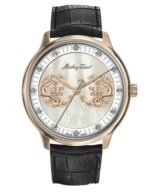 Mathey-Tissot Edmond Limited Edition Diamond Accents Mother Of Pearl Dial Automatic H1886P1 Men's Watch