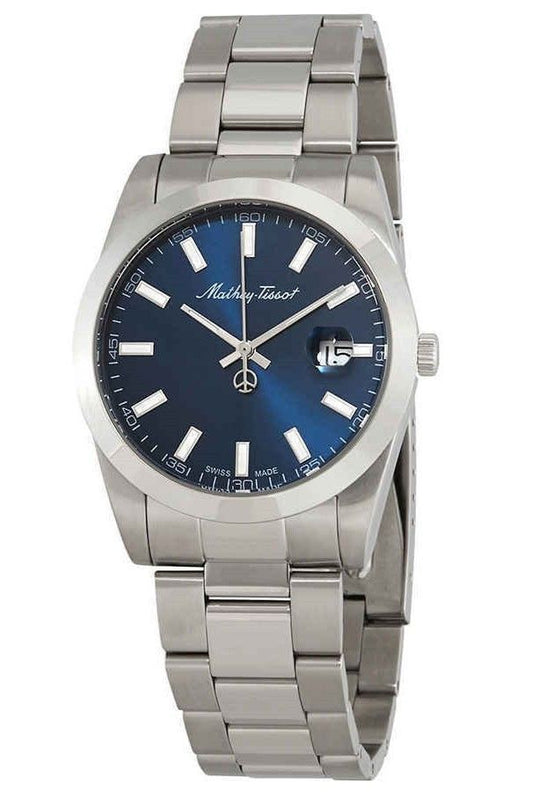 Mathey-Tissot Mathy I Stainless Steel Blue Dial Quartz H450ABU Men's Watch