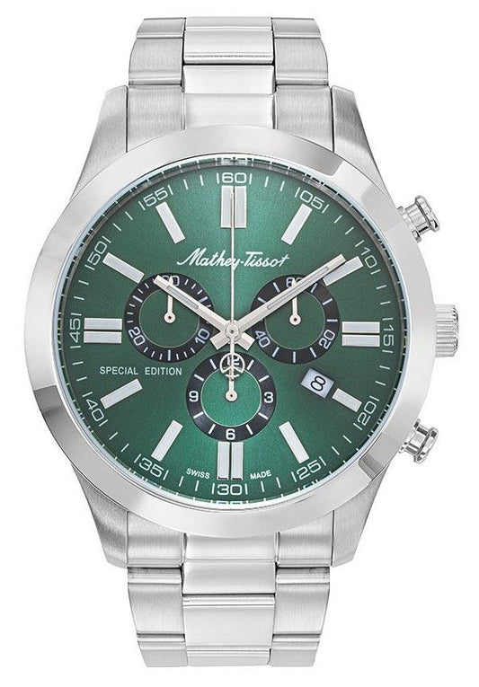 Mathey-Tissot Mathy I Jumbo Special Edition Chronograph Green Dial Quartz H455CHVE Men's Watch