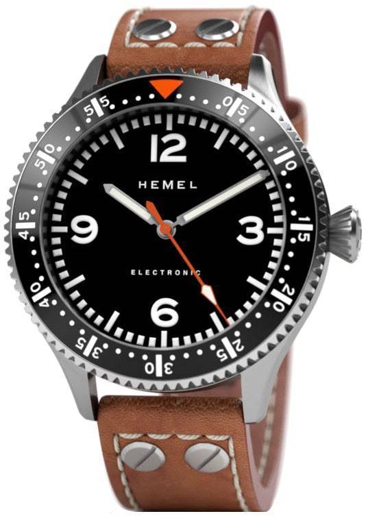 Hemel Stratus Matte Black With Super-LumiNova Dial Quartz HF6 100M Men's Watch