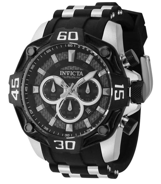 Invicta Pro Diver Chronograph Black Dial Quartz 44704 100M Men's Watch