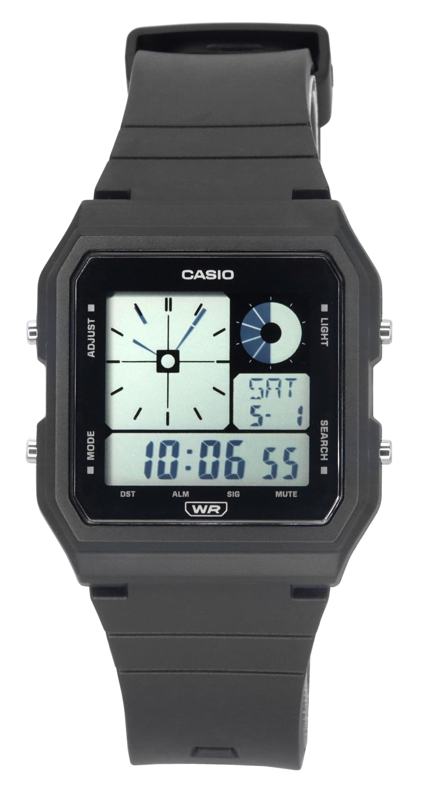 Casio POP Retro Vintage Digital Black Resin Strap Quartz LF-20W-1A Unisex Watch