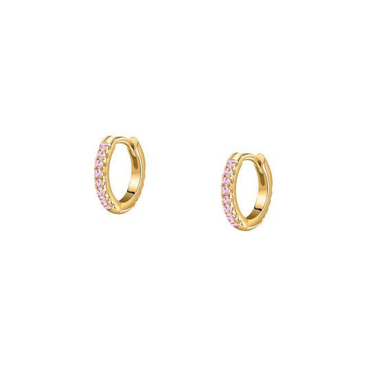 La Petite Story Silver Earrings With Pink Zircons LPS01AWV36 For Women