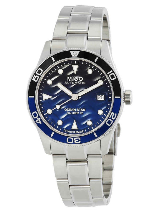 Mido Ocean Star Stainless Steel Blue Gradient Dial Automatic Diver's M026.907.11.041.00 200M Men's Watch