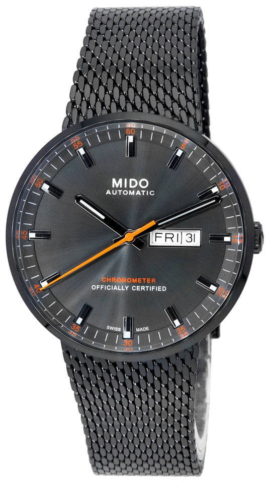 Mido Commander Icone Chronometer Anthracite Dial Automatic M031.631.33.061.00 M0316313306100 Men's Watch