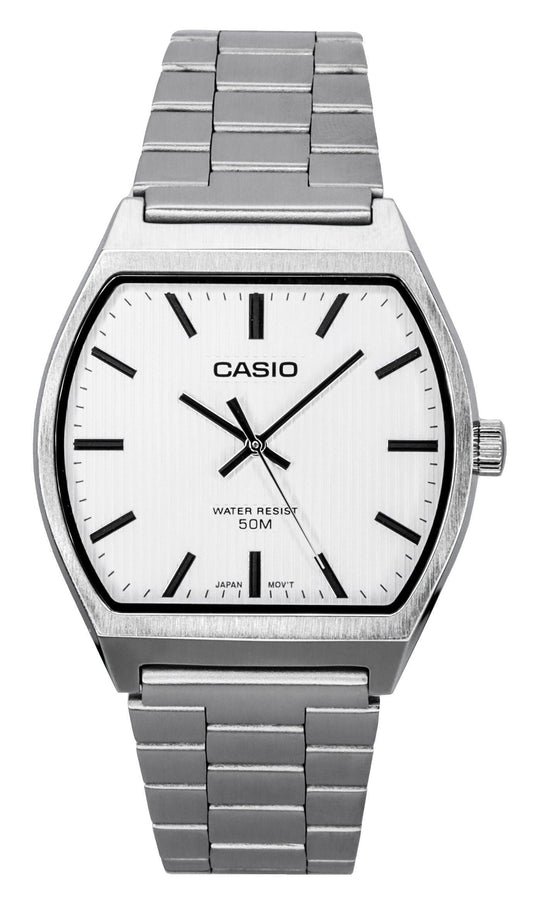 Casio Standard Analog Stainless Steel White Dial Quartz MTP-B140D-7A Men's Watch