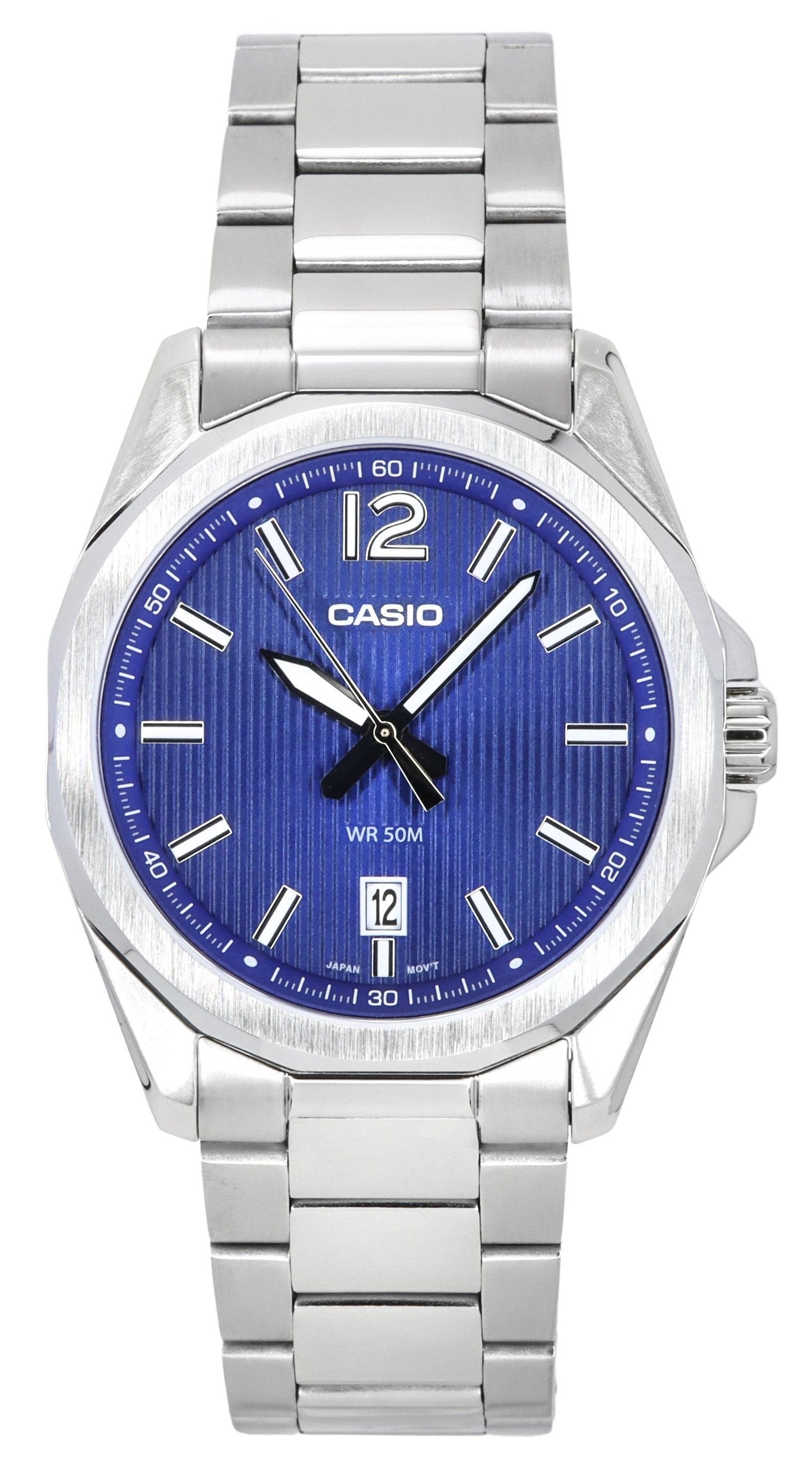 Casio Standard Analog Stainless Steel Blue Dial Quartz MTP-E725D-2A Men's Watch