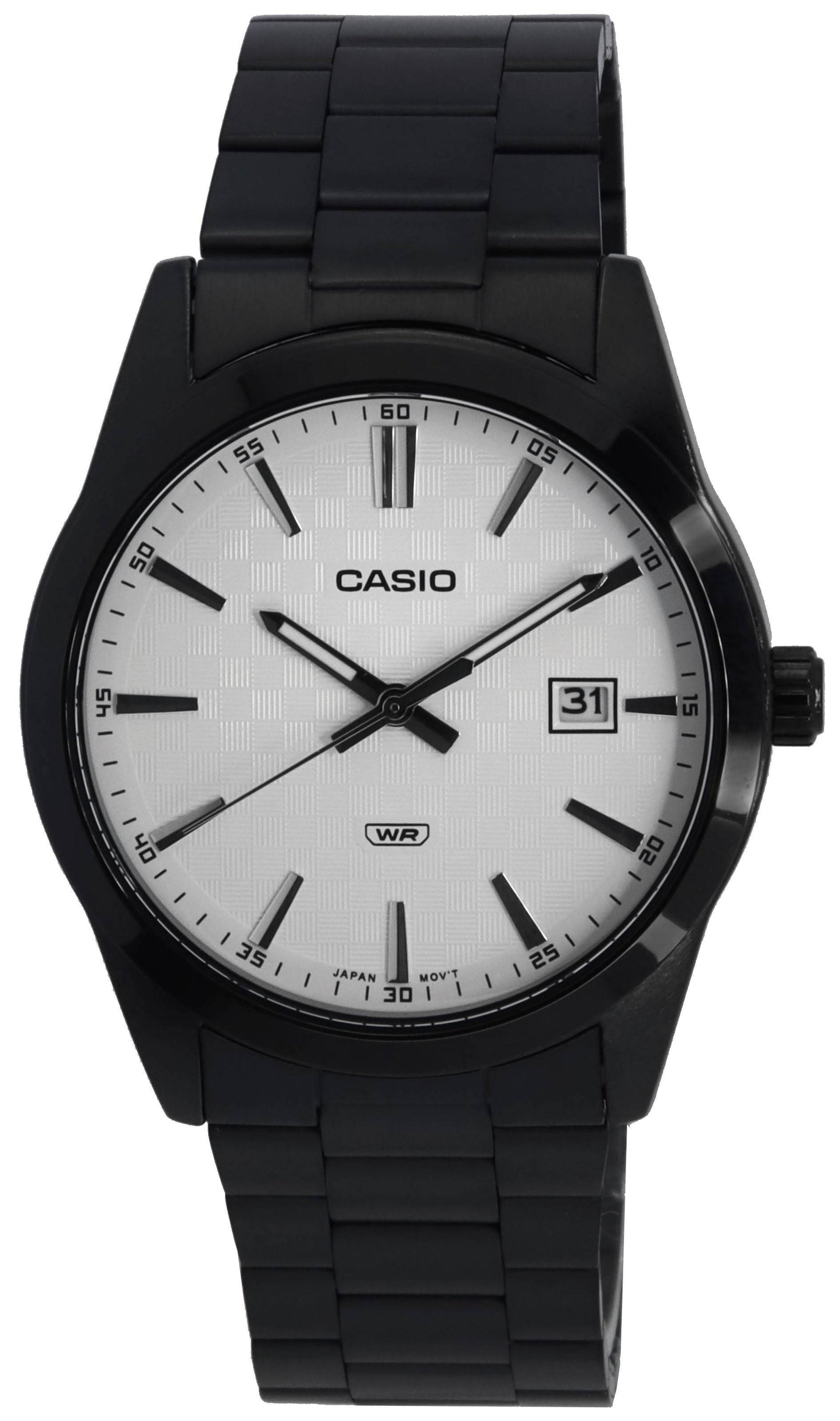 Casio Analog Stainless Steel White Dial Quartz MTP-VD03B-7A MTPVD03B-7 Men's Watch