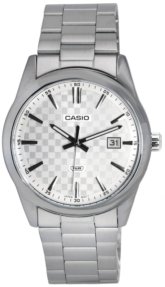 Casio Analog Stainless Steel Silver Dial Quartz MTP-VD03D-7A MTPVD03D-7 Men's Watch